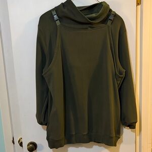 Latched Mama
Olive Green Harbor Snap Nursing Pullover 2X